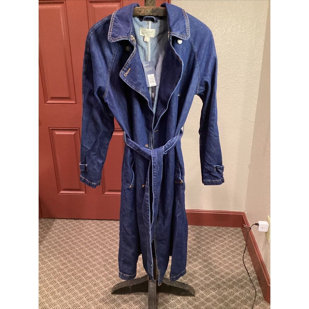 Universal Thread  Women's Denim Trench Coat size S MSRP $50
